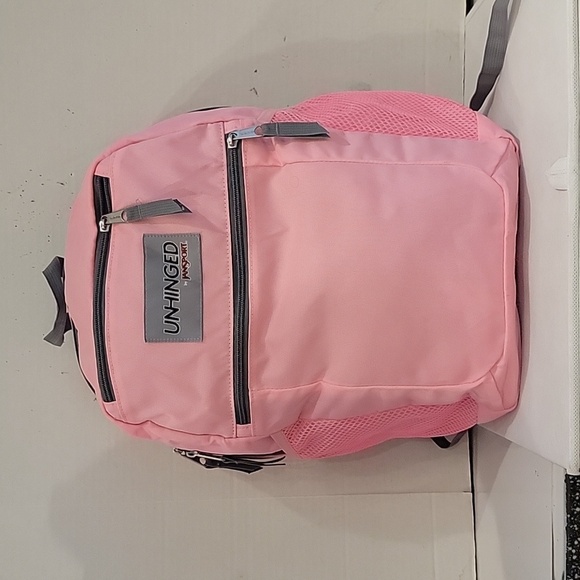 New - Jansport Unhinged Pink  Book Bag Backpack - Picture 1 of 6